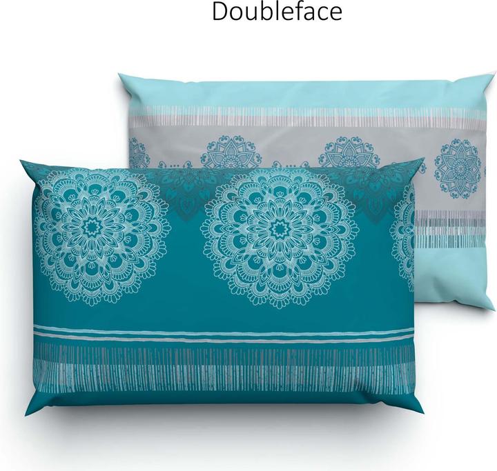 Image du produit Lotus Bettwaren Literie satin Alize pétrole (Taie d'oreiller, 65 x 100 cm)