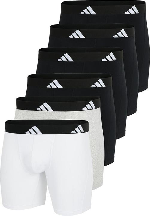 Immagine prodotto adidas Confezione da 6 pacchi di pantaloncini lunghi in cotone Active Flex / pantalone (XL, confezione da 6)