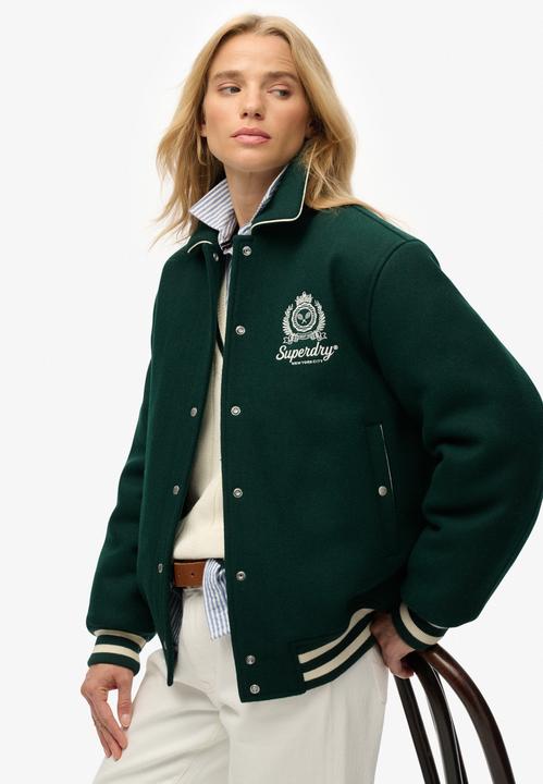 Actual product image Superdry Country Club Wool Blend Bomber Jacket (M)