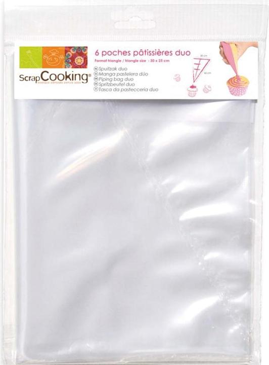 Produktbild ScrapCooking Spritzbeutel doppelt 6 St., 30x25 cm (Spritzbeutel)