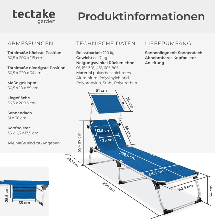 Produktbild tectake Lorella (200 cm)