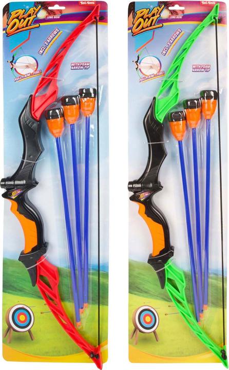 Produktbild Toi-Toys Pfeil und Bogen Set mit 3 Soft Pfeilen ((Zufallsmodell)
