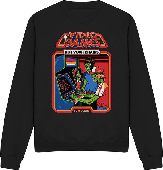 Produktbild Steven Rhodes Video Games Rot Your Brains Sweatshirt (L)