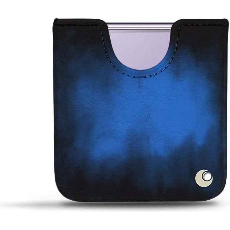 Noreve Lederschutzhülle (Samsung Galaxy Z Flip4), Smartphone Hülle, Blau