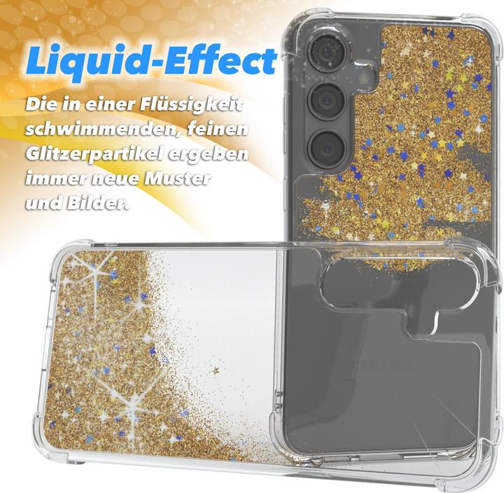 Produktbild EAZY CASE Liquid Glittery Hülle für Galaxy S24 Plus (Samsung Galaxy S24+)