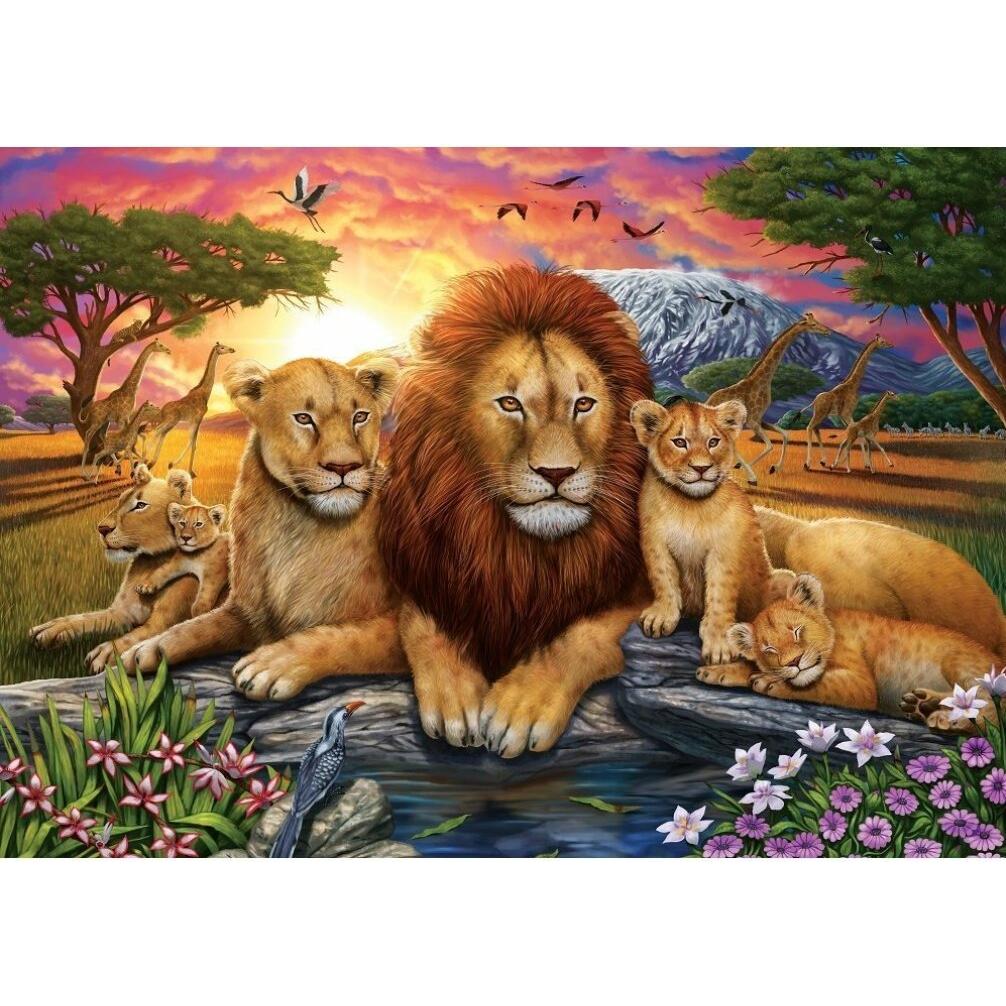 Thumbnail - Art Puzzle Artpuzzle Puzzle 1000 Afrika, Löwenfamilie (1000 Teile)