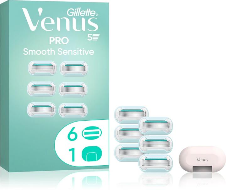 Actual product image Gillette Venus Venus PRO Smooth Sensitive Replacement Blades (6x)