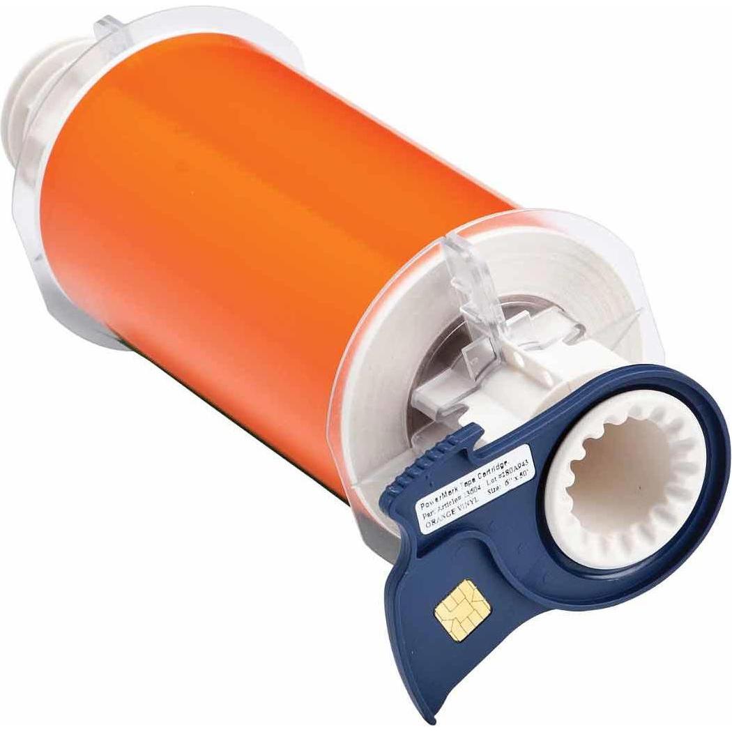 Brady, Etiketten, B85-150x15-595-OR, Hochleistungs-Vinylband, Orange, glänzend, 150.00 mm x 15.00 m, permenant