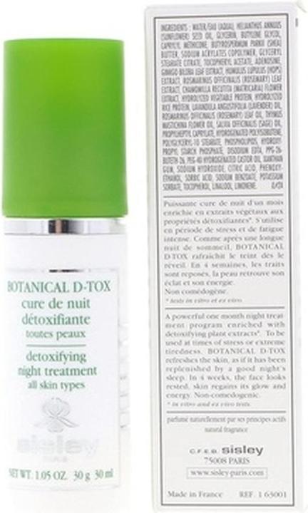 Produktbild Sisley Botanical D-Tox Nuit Gesichtskur (30 ml)