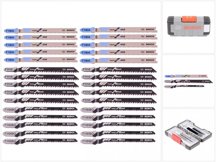 Actual product image Bosch Professional Zubehör Jigsaw blade set