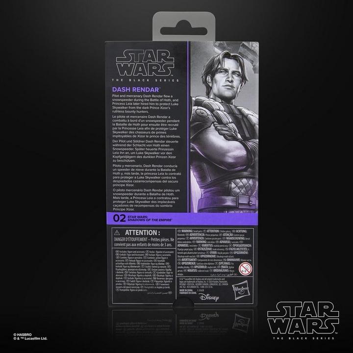 Produktbild Hasbro Star Wars: Shadows of the Empire Black Series Actionfigur Dash Rendar 15 cm