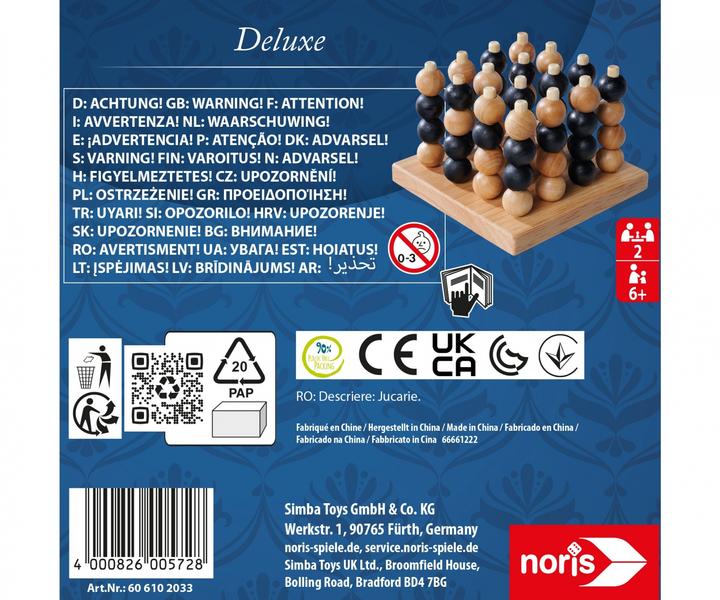 Produktbild Noris Deluxe 4er Reihe 3D (Deutsch, Multilingual, 2 Spieler)
