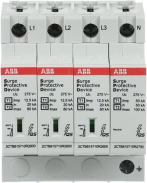Produktbild ABB ÜBERSP.ABL. TYP1-2 4P (OVR T1-T2 3N XX P QS)