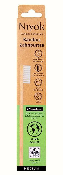 Actual product image Niyok Manual toothbrush climate protection 1 piece (Soft, 1 x)