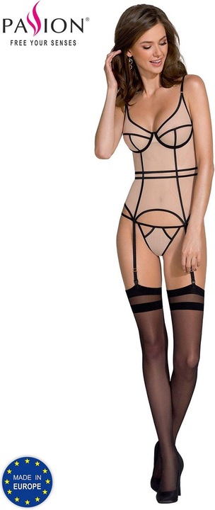 Produktbild Passion PE Serara corset & thong beige L/XL (L)