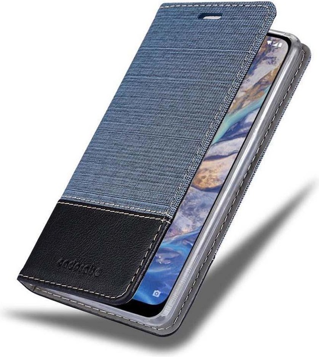Produktbild Cadorabo Book Jeans Optik Cover (Nokia 7.1 Plus)