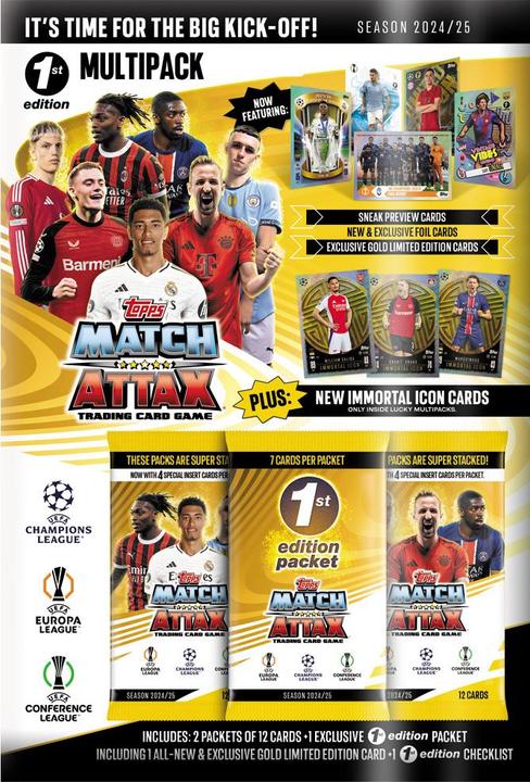 Produktbild Topps Match Attax UEFA CL 24/25 1st Ed. Multipack