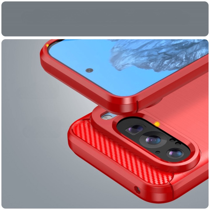 Produktbild Cover-Discount Google Pixel 9 / 9 Pro - Metall Carbon Look Hülle (Google Pixel 9 Pro Fold, Google Pixel 9)