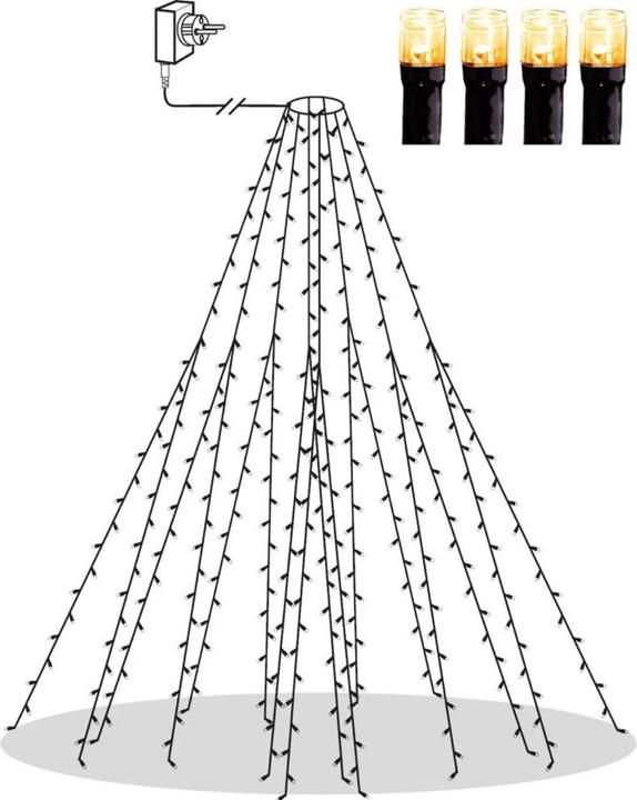 Star Trading Lichterkette Golden Warmweiss (2 m)