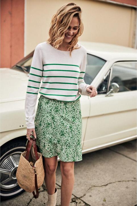 Produktbild Freeman T. Porter getreifter pullover, damen lea (S)