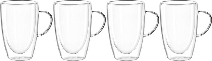 Leonardo Tasse à café Duo 400 ml, 4 pièces, Transparent (400 ml, 4 x)