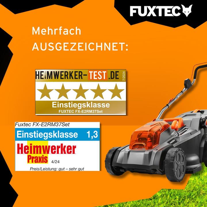 Actual product image Fuxtec 40V Akku Rasenmäher FX-E2RM37SET (Rechargeable battery operated)
