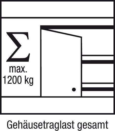 Actual product image Anke Heavy duty cabinet JUMBO with partition wall (148.40 cm, 195 cm)