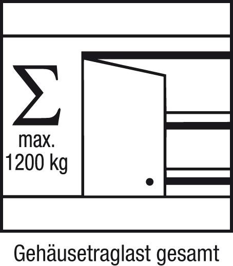 Produktbild Anke Schwerlastschrank JUMBO mit Trennwand (148.40 cm, 195 cm)