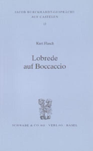 Produktbild Lobrede auf Boccaccio (Deutsch, Kurt Flasch, 2003)