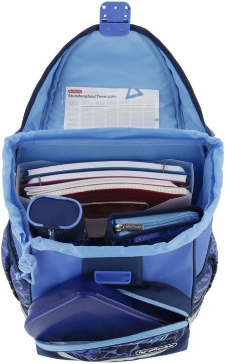 Actual product image Herlitz School desk UltraLight empty Blue Shark