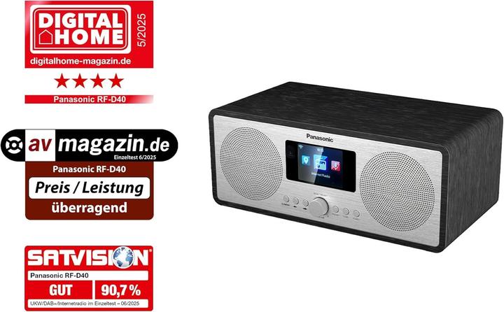 Actual product image Panasonic RF-D40EG-K (Web radio, DAB+, FM, Bluetooth, Wi-Fi)