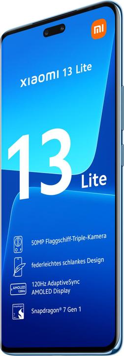 Productafbeelding Xiaomi 13 Lite (128 GB, Blauw, 6.55", Dubbele SIM, 5G)