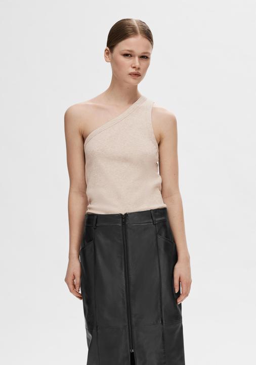 Actual product image Selected Femme Sleeveless one-shoulder top (XL)