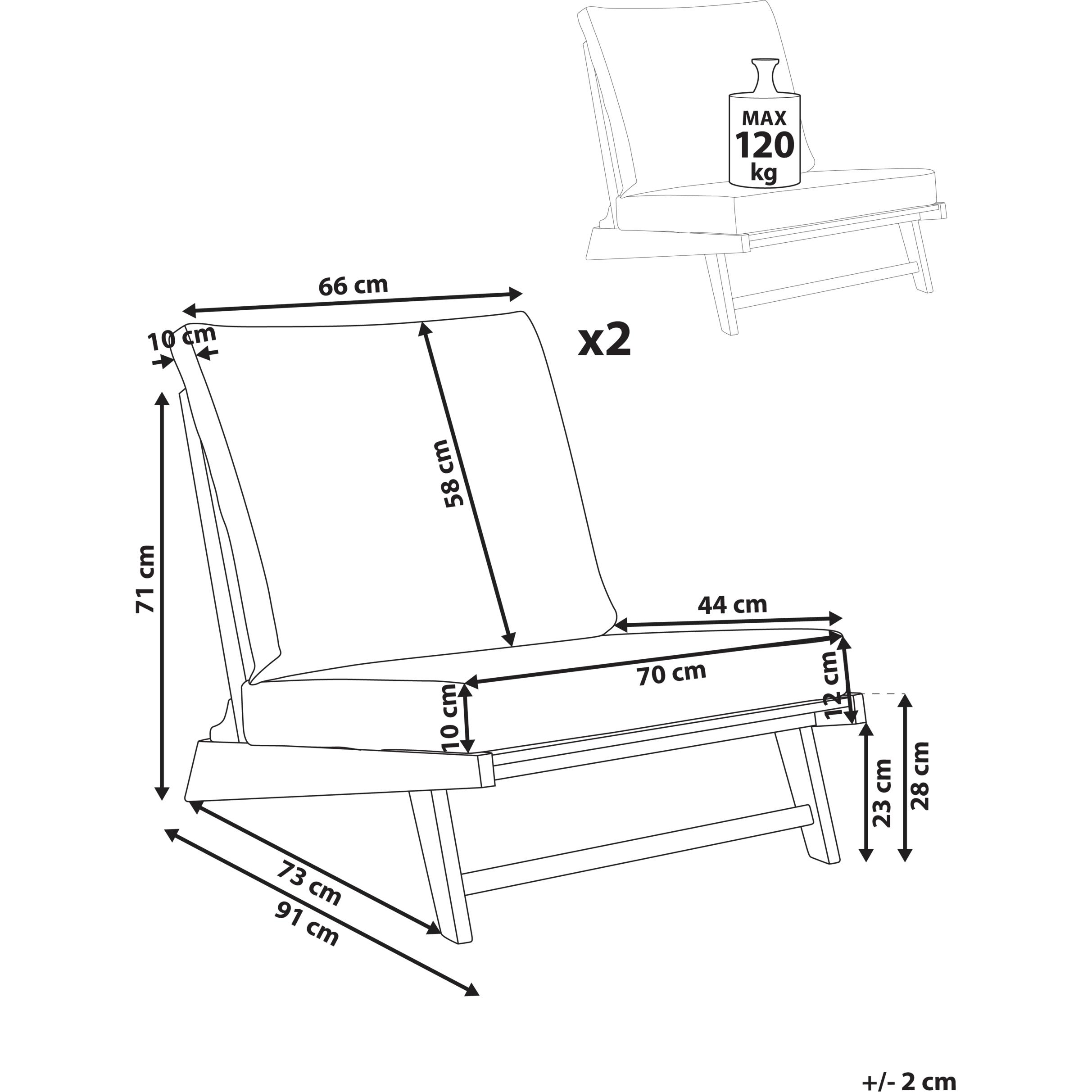 Thumbnail - Beliani, Gartenstühle, Micciano