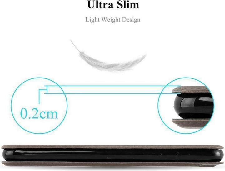 Produktbild Cadorabo Book mit View Doppelfenster Cover (Samsung Galaxy A8 (2018))