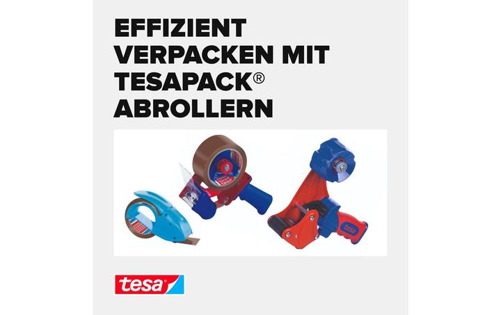Produktbild tesa tesapack Handabroller Set mit 2 reissfesten PVC Packbändern (50 mm)
