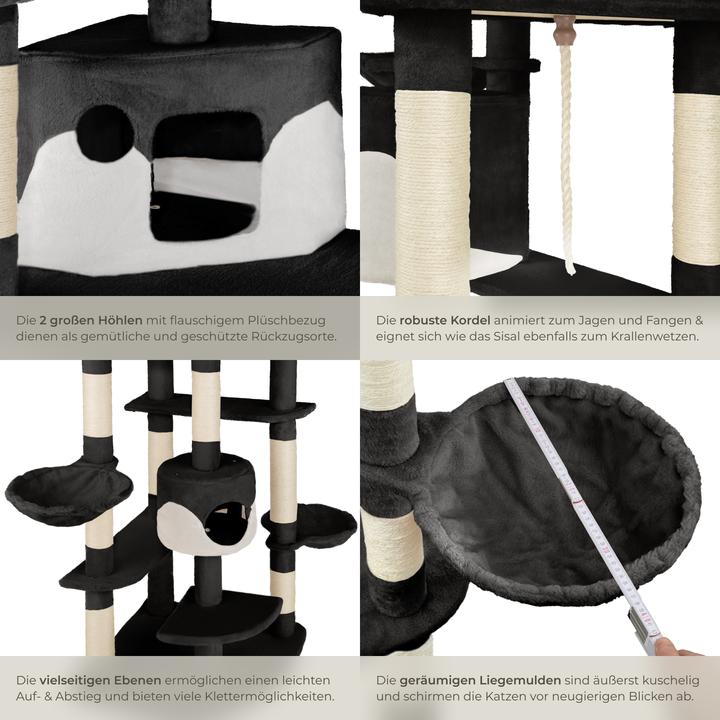 Immagine prodotto tectake Nelly (204 cm, Bianco, Nero)