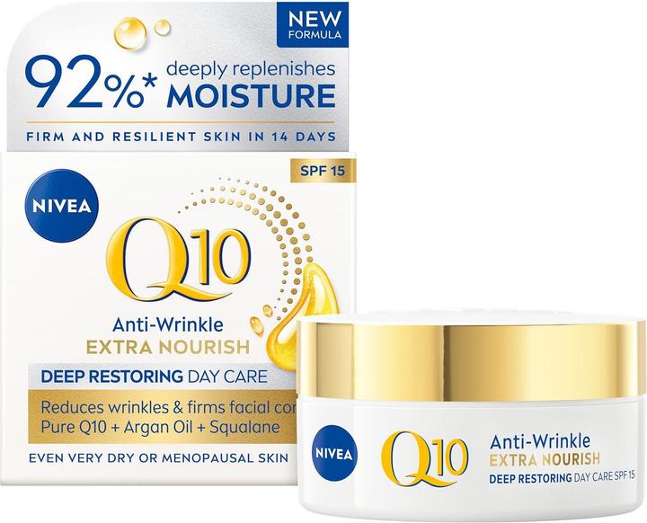 Actual product image NIVEA Q10 Power Nourishing Day Cream (50 ml, SPF 15)
