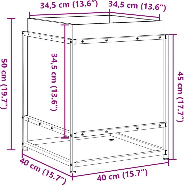Produktbild vidaXL Pflanzkübel