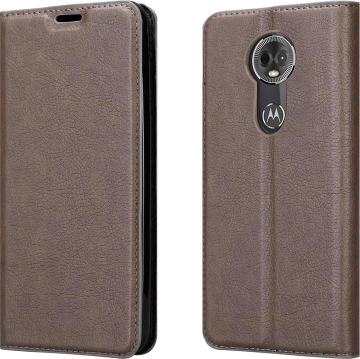 Actual product image Cadorabo Book Invisible Magnet Cover (Motorola Moto E5 Plus)