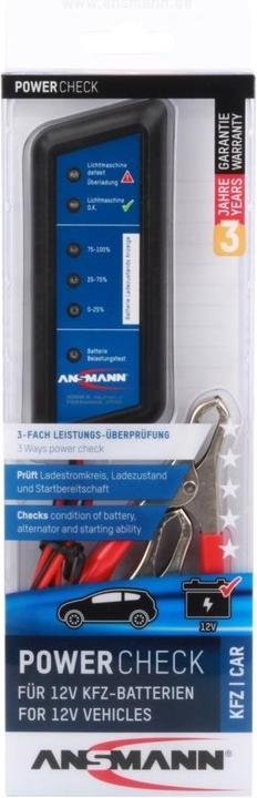 Produktbild Ansmann Batterietester Kfz-Power Check (1 Stk.)