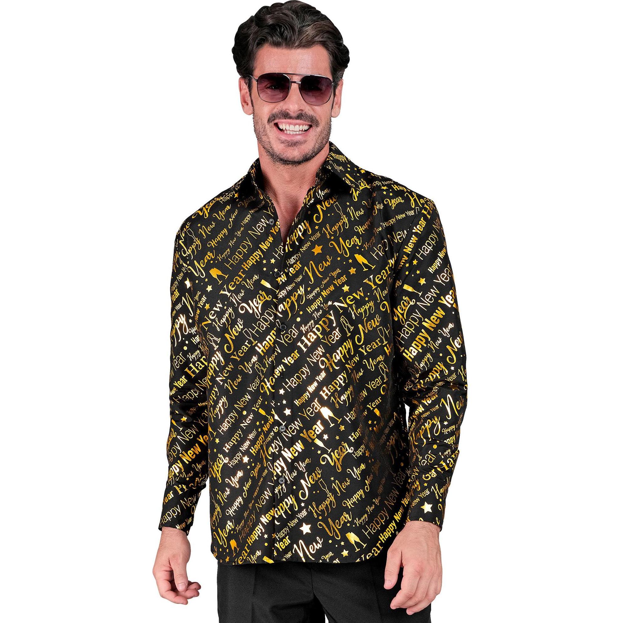 Widmann HAPPY NEW YEAR PARTY FASHION HEMD (Hemd), XXL