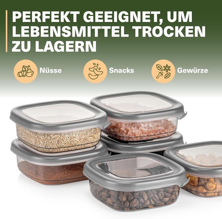 Immagine prodotto Viwares 12er-Set Vorratsdosen mit Deckel (0.25 l)