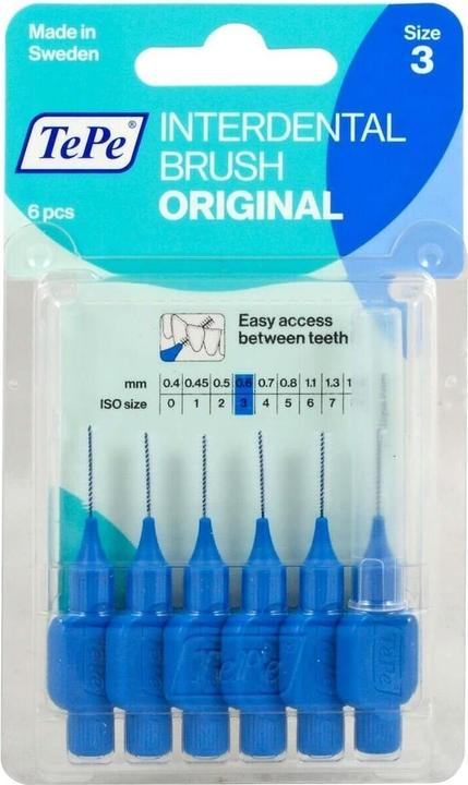 Produktbild TePe Interdentalbürsten 0,6mm Blau (6 x, 0.60 mm)