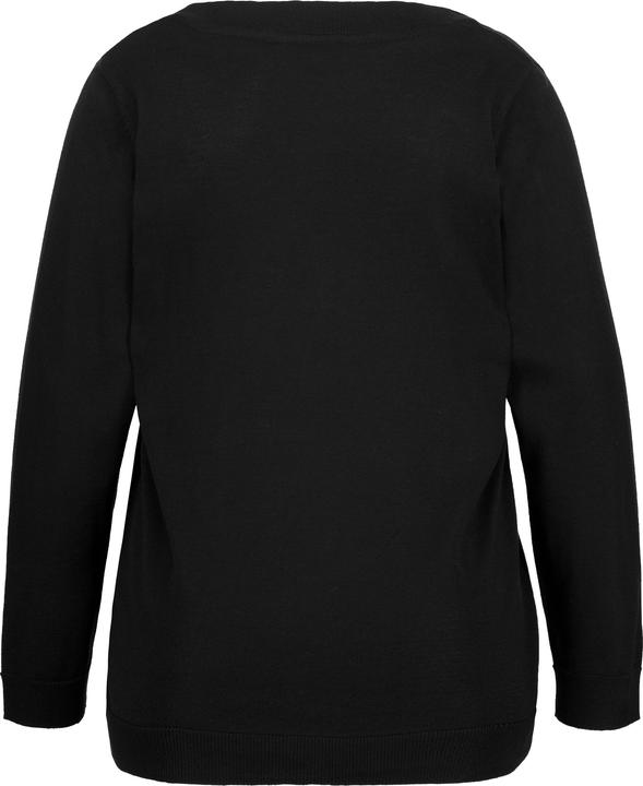 Produktbild Ulla Popken Pullover, V-Ausschnitt, Langarm, weicher Feinstrick (42, 44)