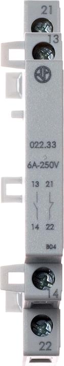 Actual product image Finder Contactor auxiliary contact 2 NO 6A