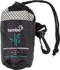 Produktbild Tembo Bambus Reisehandtuch mit Aktivkohlefasern Grau S (80 x 40 cm)