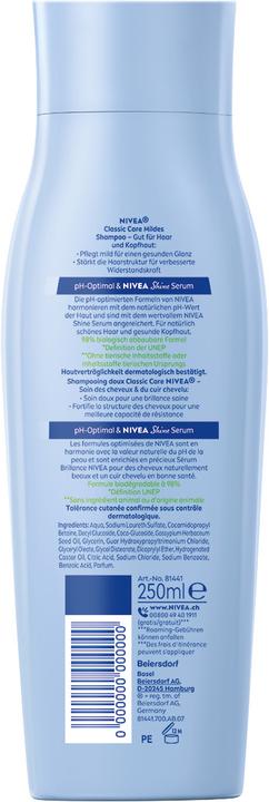Actual product image NIVEA Classic Care pH-Optimal (250 ml, Liquid shampoo)