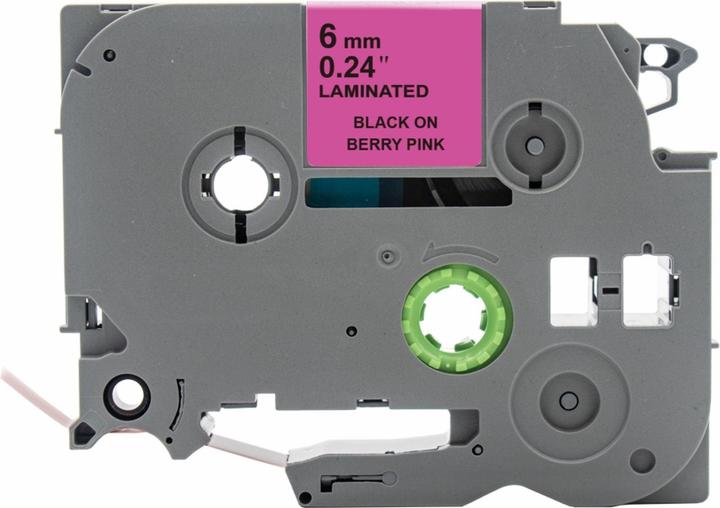 Image du produit Hermex Alternatives Etikettenband zu Brother TZe-MQP11 Beschriftungsband (0.60 cm, Noir, Pink)