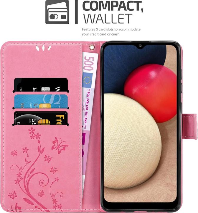 Produktbild Cadorabo Flower Book Cover (Samsung Galaxy A02s)